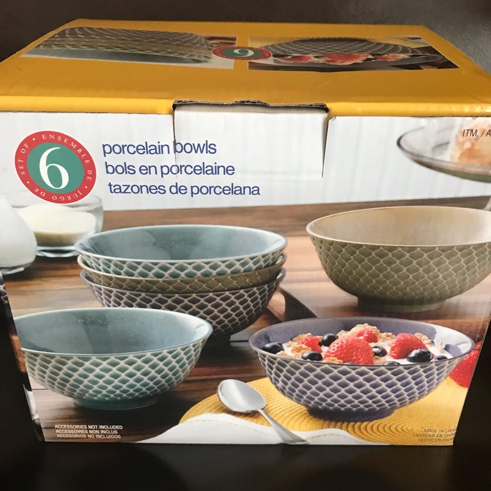 Porcelain Bowl Set of 6